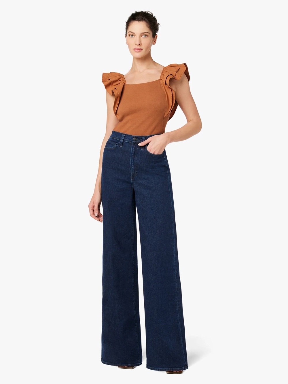 Joe's Jeans The Mia High Rise Wide Leg in Cinema - Picture 6 of 14